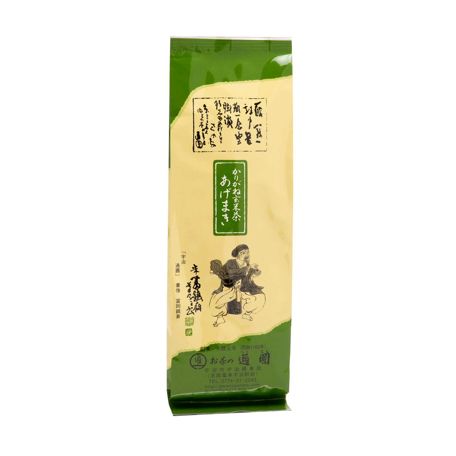 茶太郎のママ かりがね玄米茶〈あげまき200g袋入〉かりがねせんちゃ〈武蔵140g